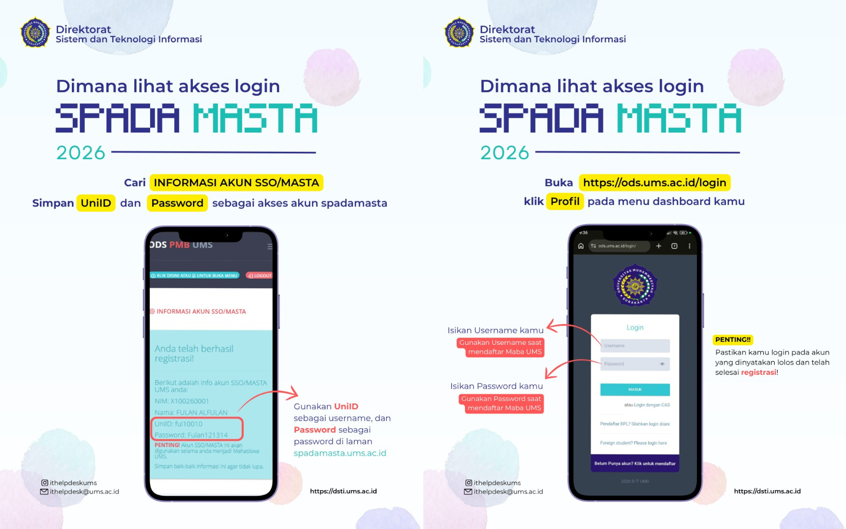 Masta PMB UMS 2026
